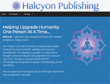 Tablet Screenshot of halcyonpublishing.net